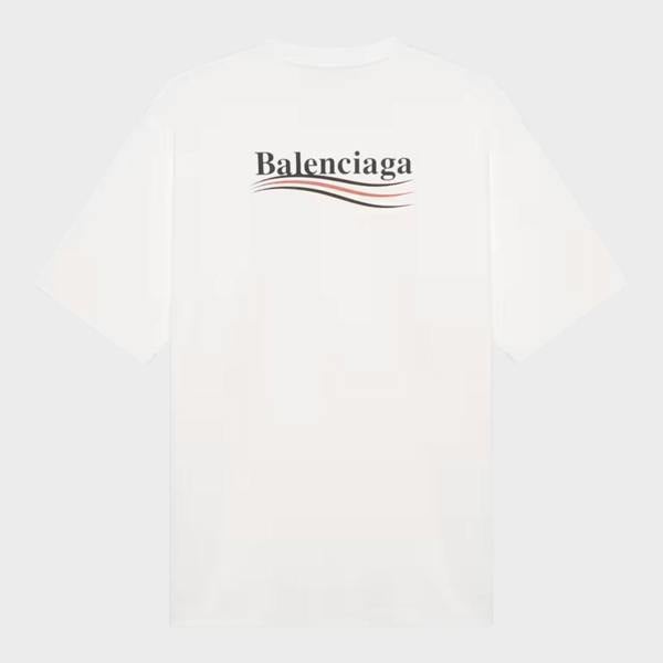 Balenciaga Logo Political Campaign T-Shirt White