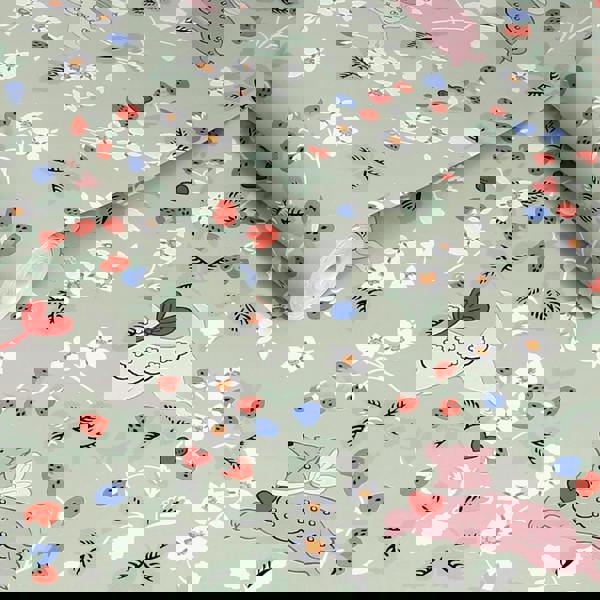 Cath Kidston Puppy Dream Floral Wallpaper | Sage