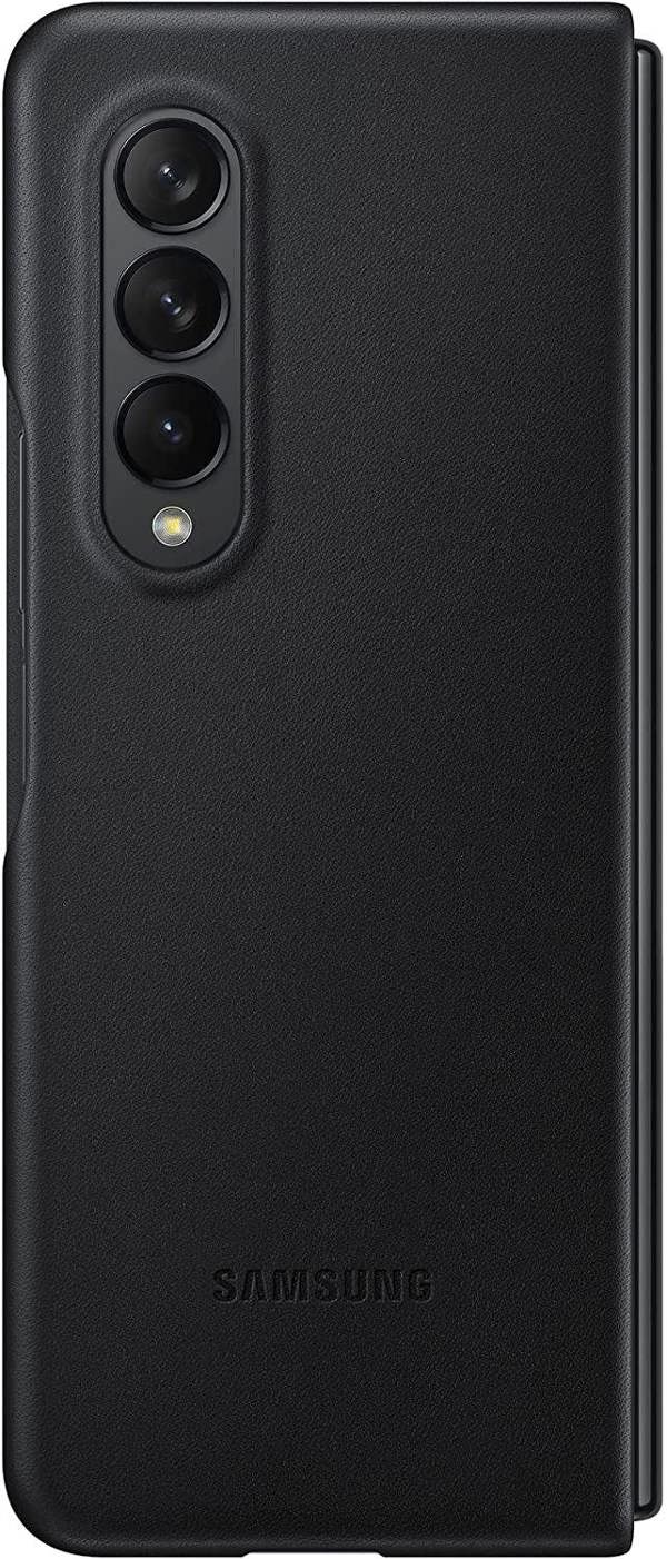 Samsung Galaxy Z Fold 3 Leather Cover Black - EF-VF926LBEGWW