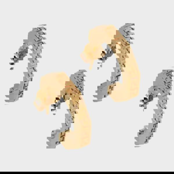 Versace Greca Mini Hoop Earrings Gold