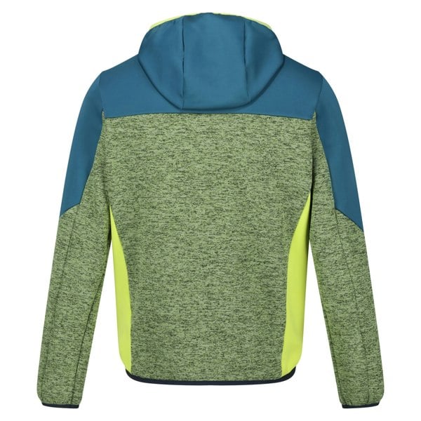 Regatta Mens Cadford VI Marl Hooded Fleece Jacket - Piquant Green / Moroccan Blue