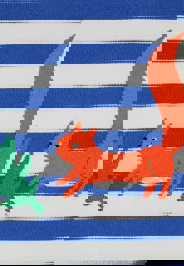 Organic Squirrel Applique Long - Sleeved T-Shirt - Toby Tiger