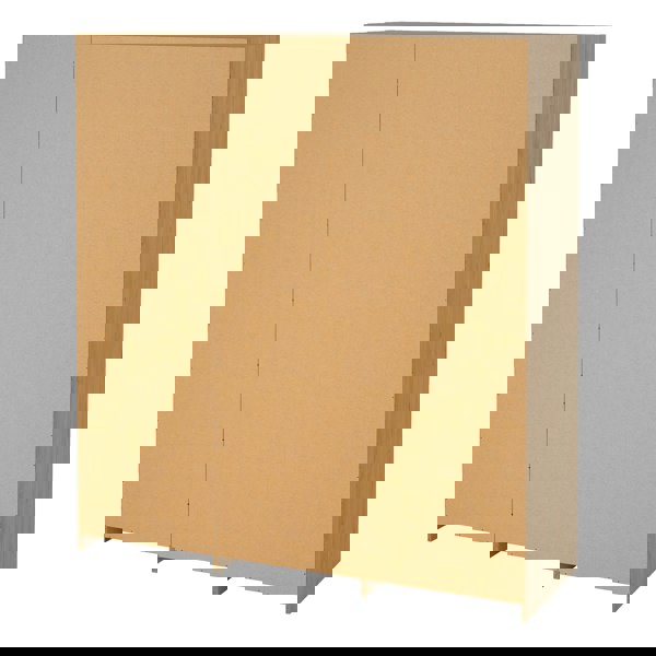 Furniture To Go Line Wardrobe with 2 Sliding Doors 1 Sliding Door with Mirror in Jackson Hickory Oak