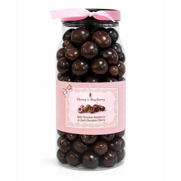 💝 Non-Alcoholic Peach Bellini & Raspberry & Cherry Chocolate Selection