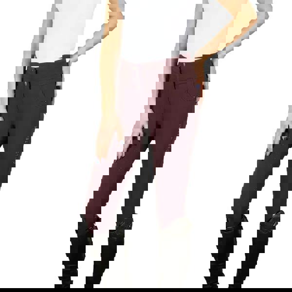 Coldstream Womens/Ladies Fenham Diamante Breeches - Bordeaux - 