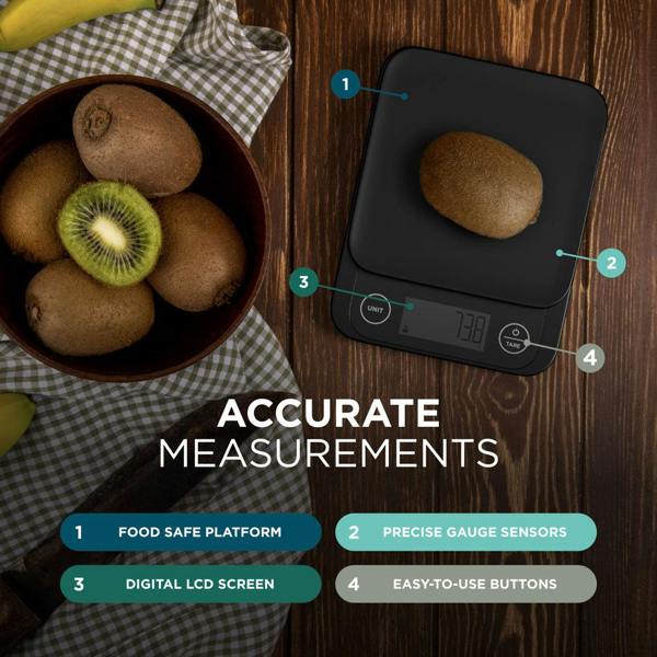 DMD Collective Smart Kitchen Scale with Nutrition Tracking App