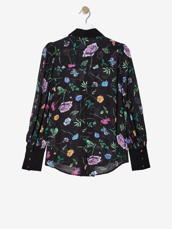 Rose & Nancy Flora Black Floral Print Shirt
