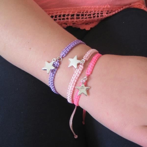 Aye Do Gifts Silver Star Charm Friendship Bracelet