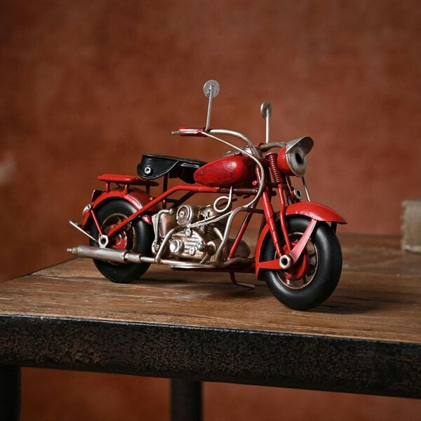 Harvey Makin Ornament - Red Motorbike