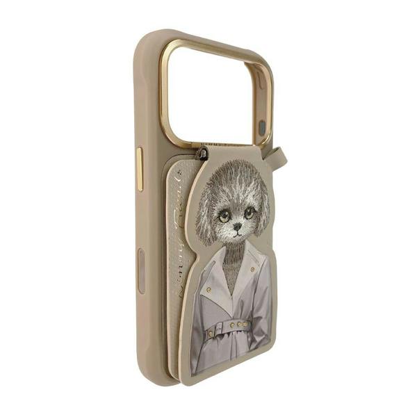 Nimmy Friends Nimmy Teddy Magnetic Combo Case with Detachable MagSafe Card Holder Stand for iPhone 17 Pro Max 6.9" Brown - N-CXMC-KTZH-IP17-PRO-MAX-14