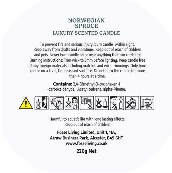 Fosse Living Norwegian Spruce Scented Candle