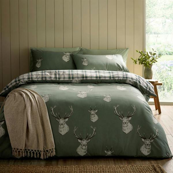 Stag Soft Green Duvet Cover Set
