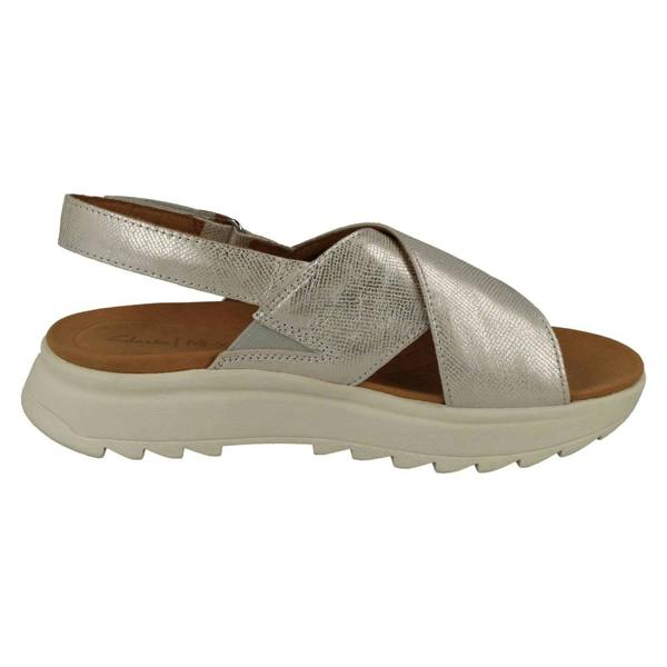 Clarks Ladies Clarks Cross Detailed Chunky Sole Slingback Sandals DashLite Wish