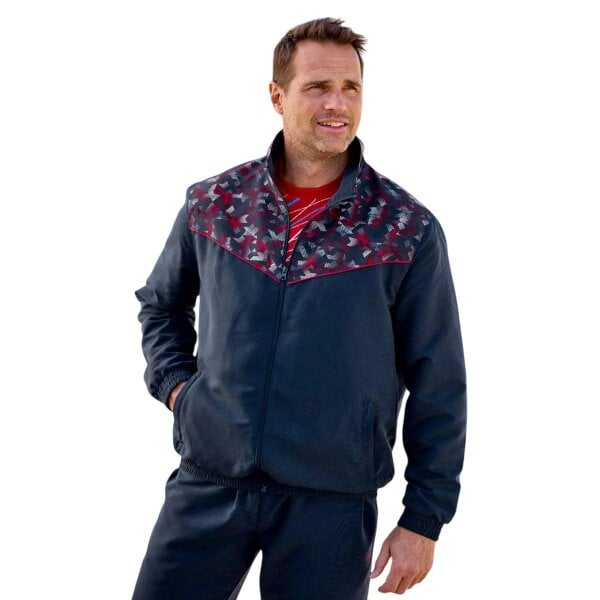 Atlas For Men Mens Microfibre Tracksuit - Navy