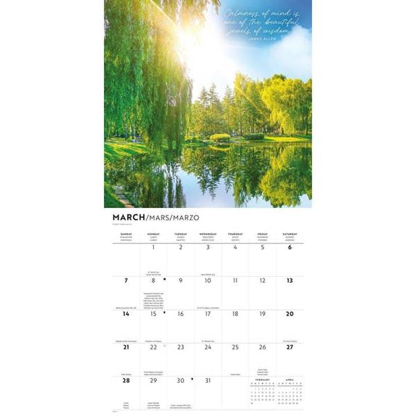 Tranquility Calendar 2027, Wall Calendars, Month To View, Lifestyle, Gift