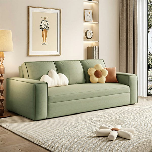 Alvarado Two Seater Sofa Bed, More Colours-Weilai Concept-Green-132cm ( With One Drawer )-Weilai Concept