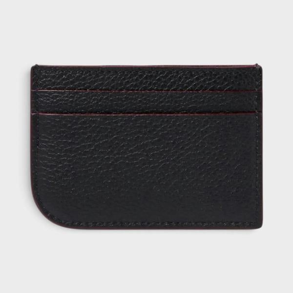 Alexander McQueen Leather Logo Card Holder Black