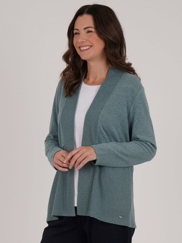 TIGI-Wear Ribbed Detail Cardigan