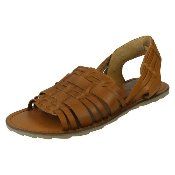Leather Collection Mens Leather Collection Slingback Sandals A0061