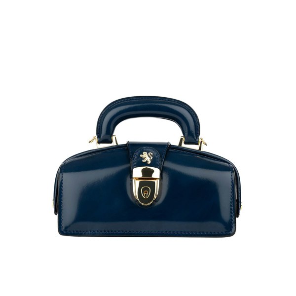 Embassy London Gazelle Mini - Navy - Women’s mini leather top handle & crossbody bag