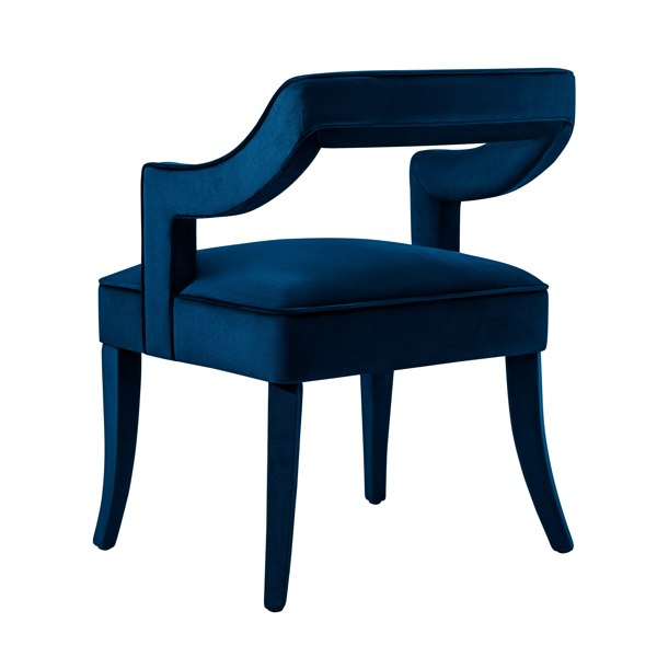 Furniture Edit Tiffany Navy Velvet Dining Chair