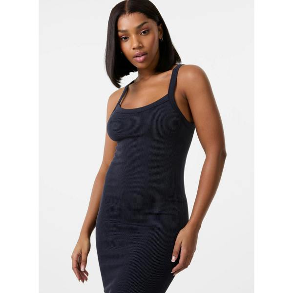 Pink Vanilla Washed Ribbed Racer Dress