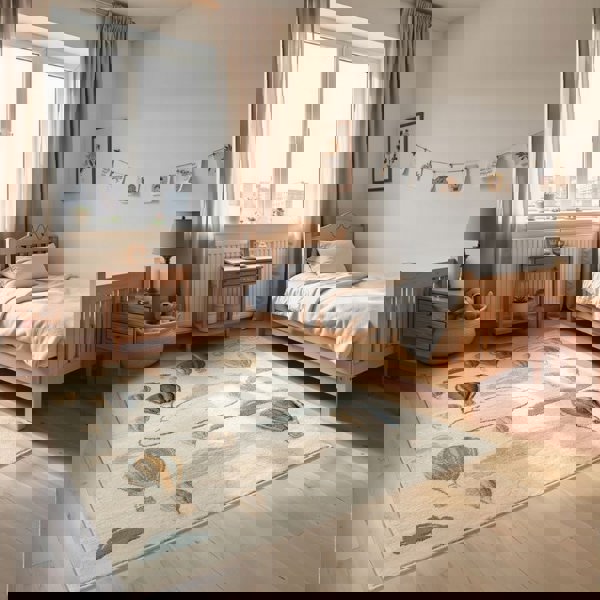 Adventures Kids Rug – Hot Air Balloon Design