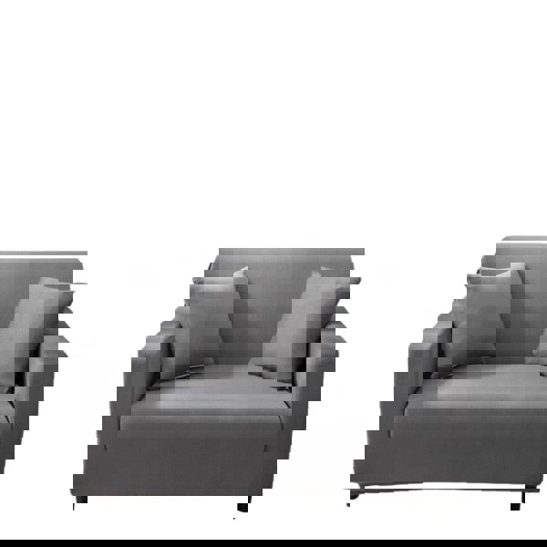 Anyhouz Anyseat 2 Seater Sofa Cover Plain Grey Style and Protection For Living Room Sofa Chair Elastic Stretchable Slipcover