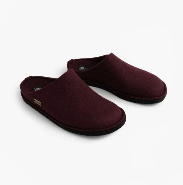 Haflinger SOFT Womens Slippers Bordeaux