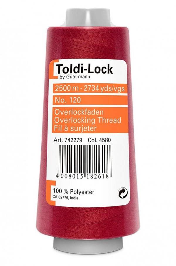 Gutermann Toldi Lock Overlocker Thread 2500m Polyester Thread Suitable For Dressmaking