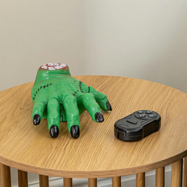 Samuel Alexander 17cm Battery Powered Green Grizzly Moving Halloween Hand with LEDs