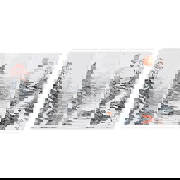 Modern Living Room Art | Set of 3 Asian Inspired Wall art Prints