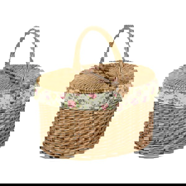 Wicker Picnic Baket with Lining