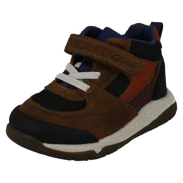 Clarks Boys Clarks Casual First Boots Steggy Stomp T