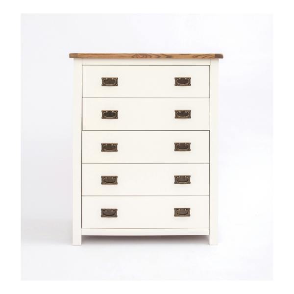 Lovere 5 Drawer Chest of Drawers Bras Drop Handle