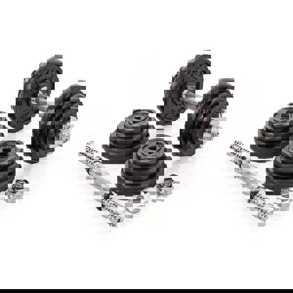York 20kg Black Cast Iron Dumbbell Set