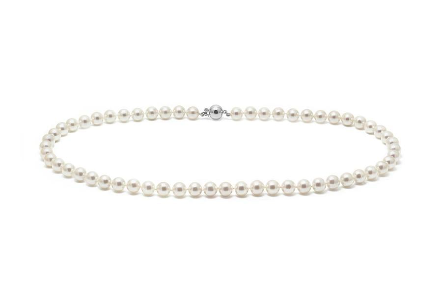 Sarah Layton Akoya Pearl Necklace - White Gold - NCP6-TAK5/2