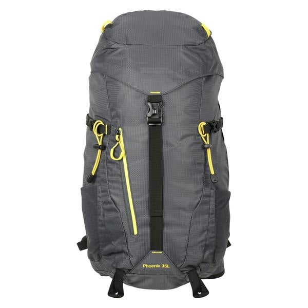 Mountain Warehouse Phoenix 35L Backpack - Grey/Yellow