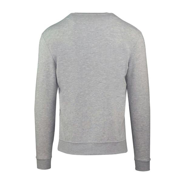 Aquascutum Mens Script Crew Neck Regular Sweatshirt - Grey - 