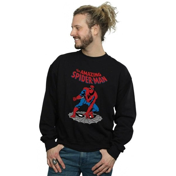 Marvel Mens The Amazing Spider-Man Sweatshirt - Black