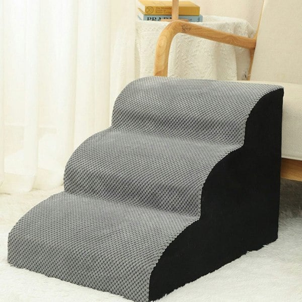 Comfy Non-Slip Pet Steps with Removable Cover Living and Home