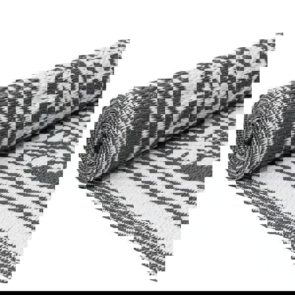 JVL The Gardener Reversible Geo Pattern Outdoor Garden Rug 120x170cm