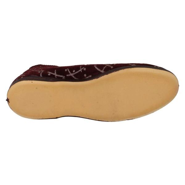 Ladies Ladylove Single Strap Textile Slippers - Emily