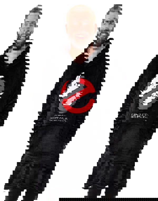 Ghostbusters Mens Multicoloured Logo AOP Blanket Hoodie (One Size)