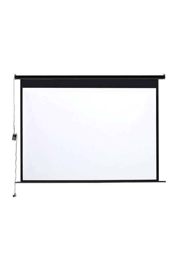 Living and Home 84" Electric Projector Screen with Remote Control
