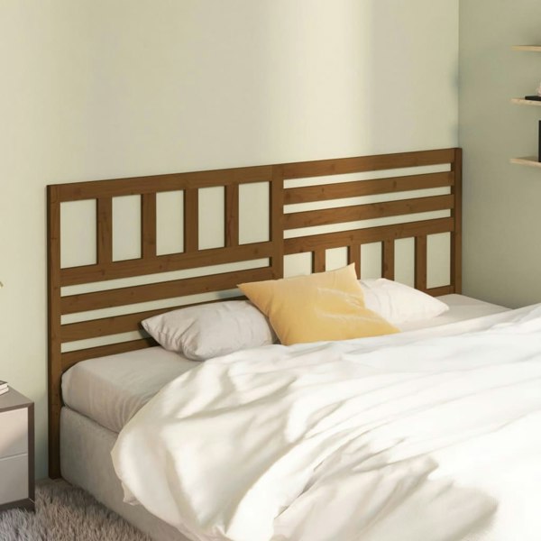 Berkfield Bed Headboard Honey Brown 186x4x100 cm Solid Wood Pine