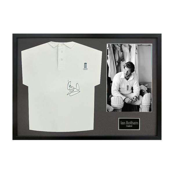 Ian Botham Signed England Shirt Classic Frame