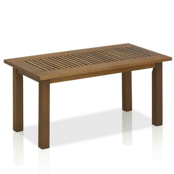 WALPLUS Tioman Hardwood Outdoor Coffee Table in Teak Oil, Natural | Modern Coffee Table for Living Room Decor and Daily Use