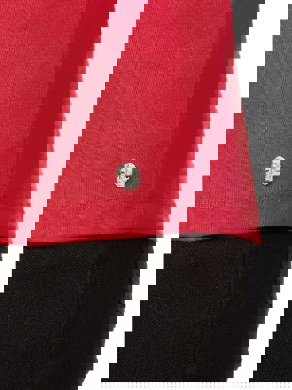 PennyPlain Red High Neck Top