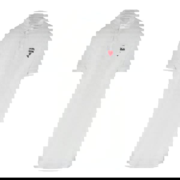 Moschino Love Moschino Heart Logo White Polo Shirt